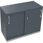 Neutralware Schiebetürenschrank endless 2 Ordnerhöhen silberaluminium – Produktbild 5