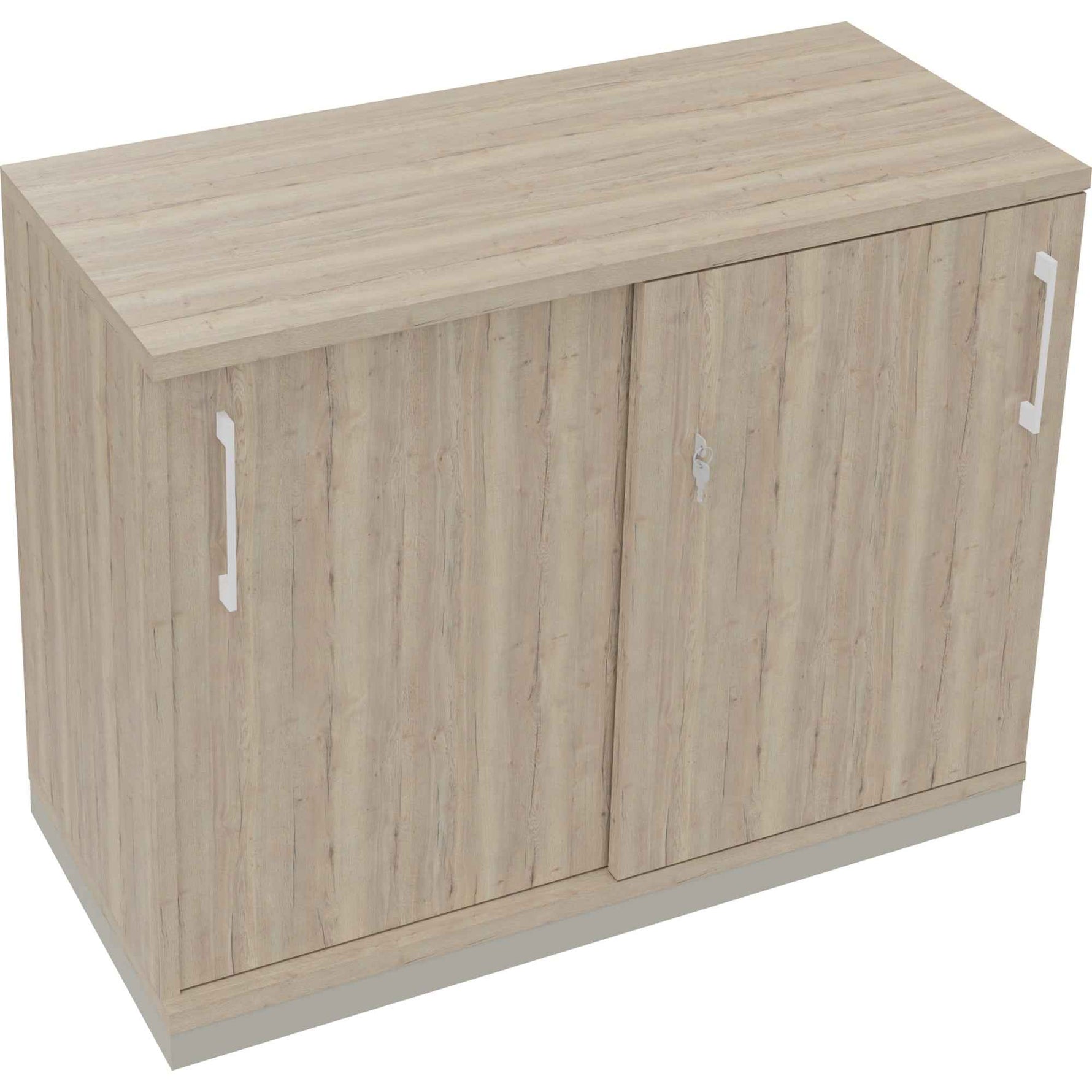 Schiebetürenschrank endless 2 Ordnerhöhen silberaluminium