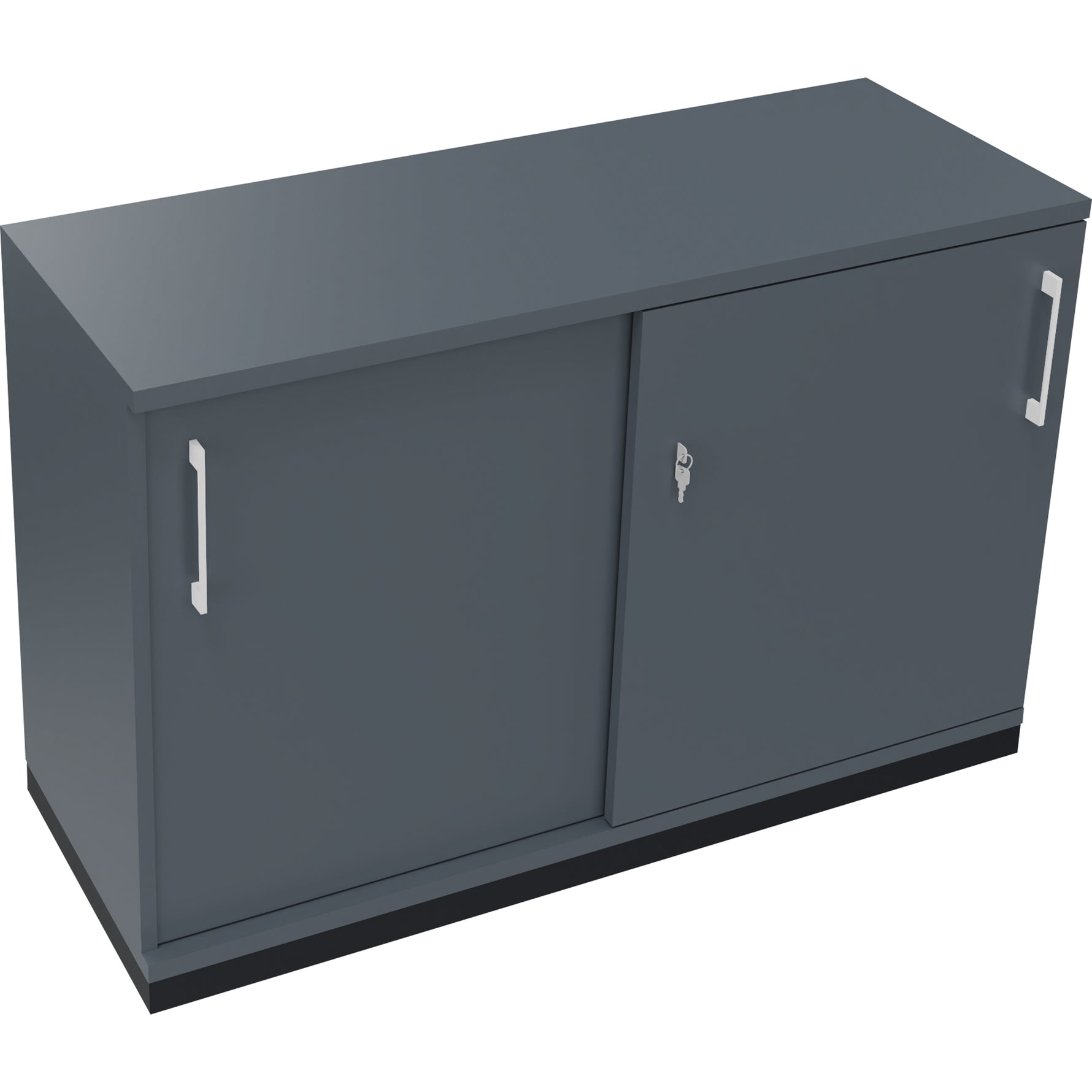 Neutralware Schiebetürenschrank endless 1.200 x 781 x 442 mm (B x H x T) anthrazit metallic – Produktbild 5