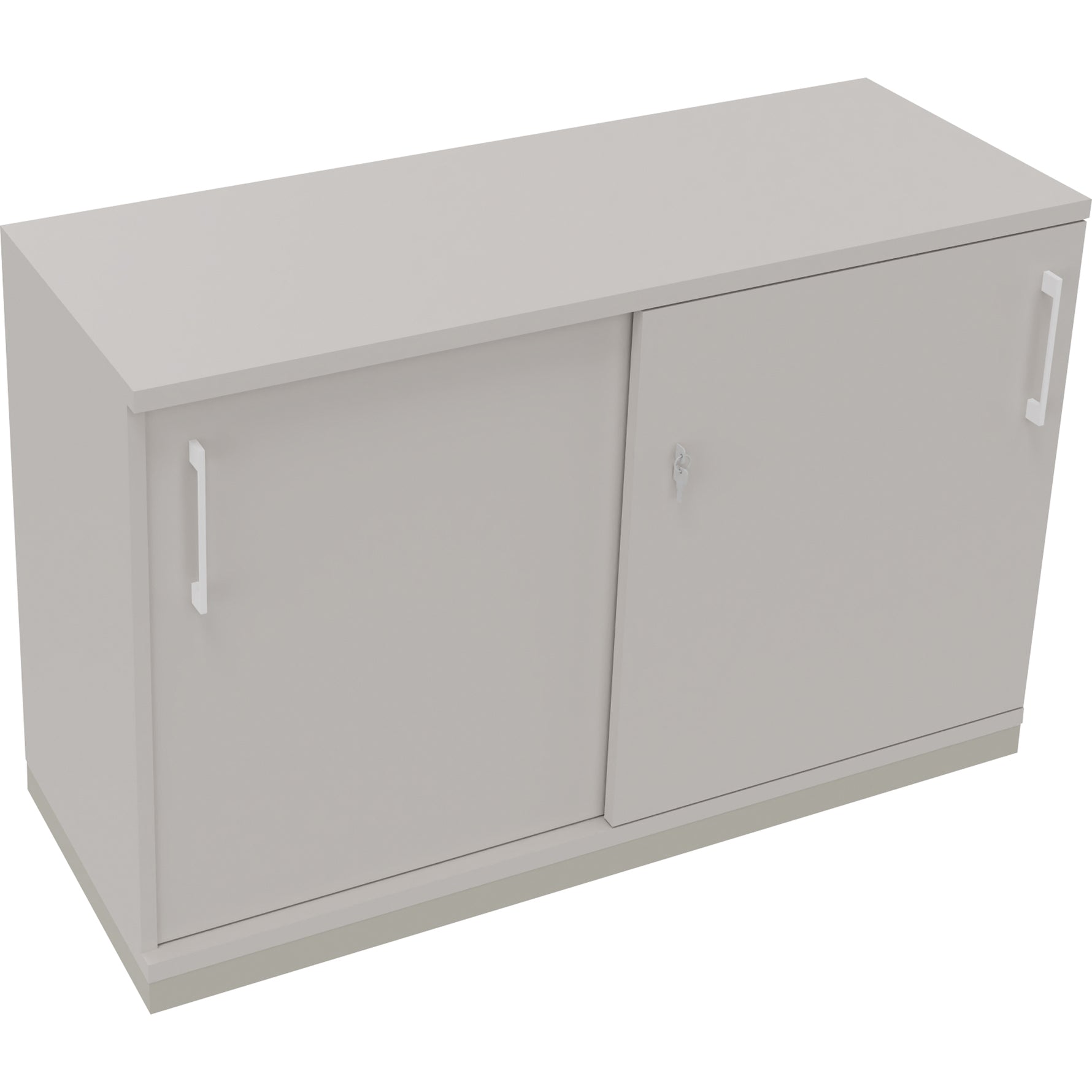 Neutralware Schiebetürenschrank endless 1.200 x 781 x 442 mm (B x H x T) silberaluminium – Produktbild 2