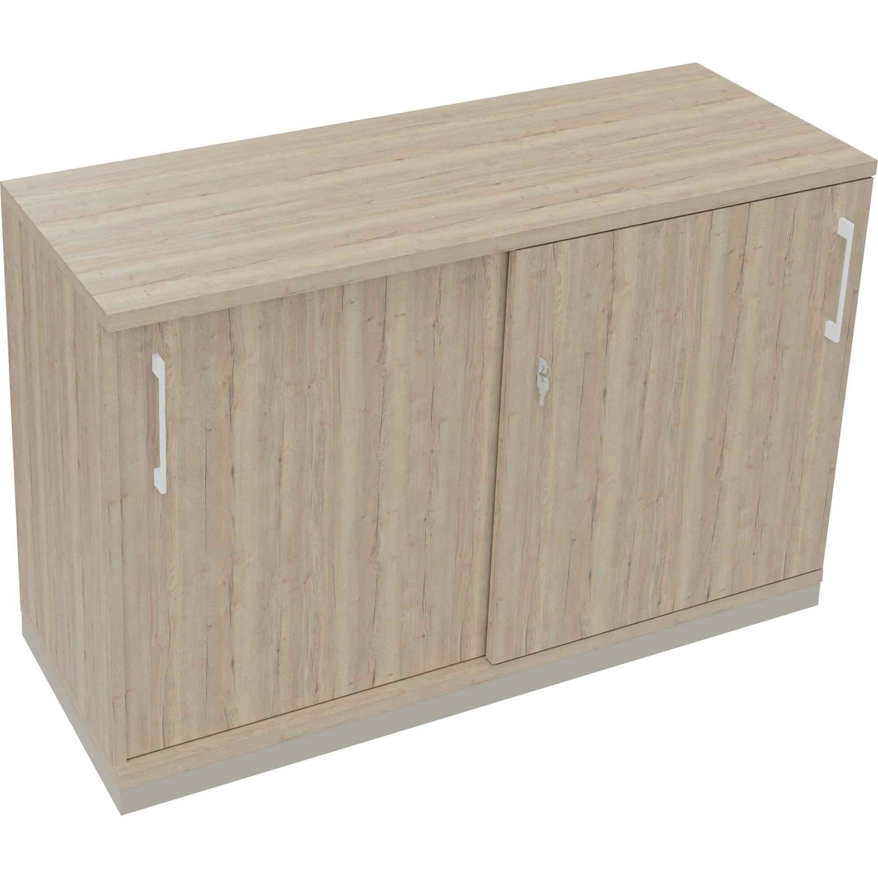 Schiebetürenschrank endless 1.200 x 781 x 442 mm (B x H x T) silberaluminium