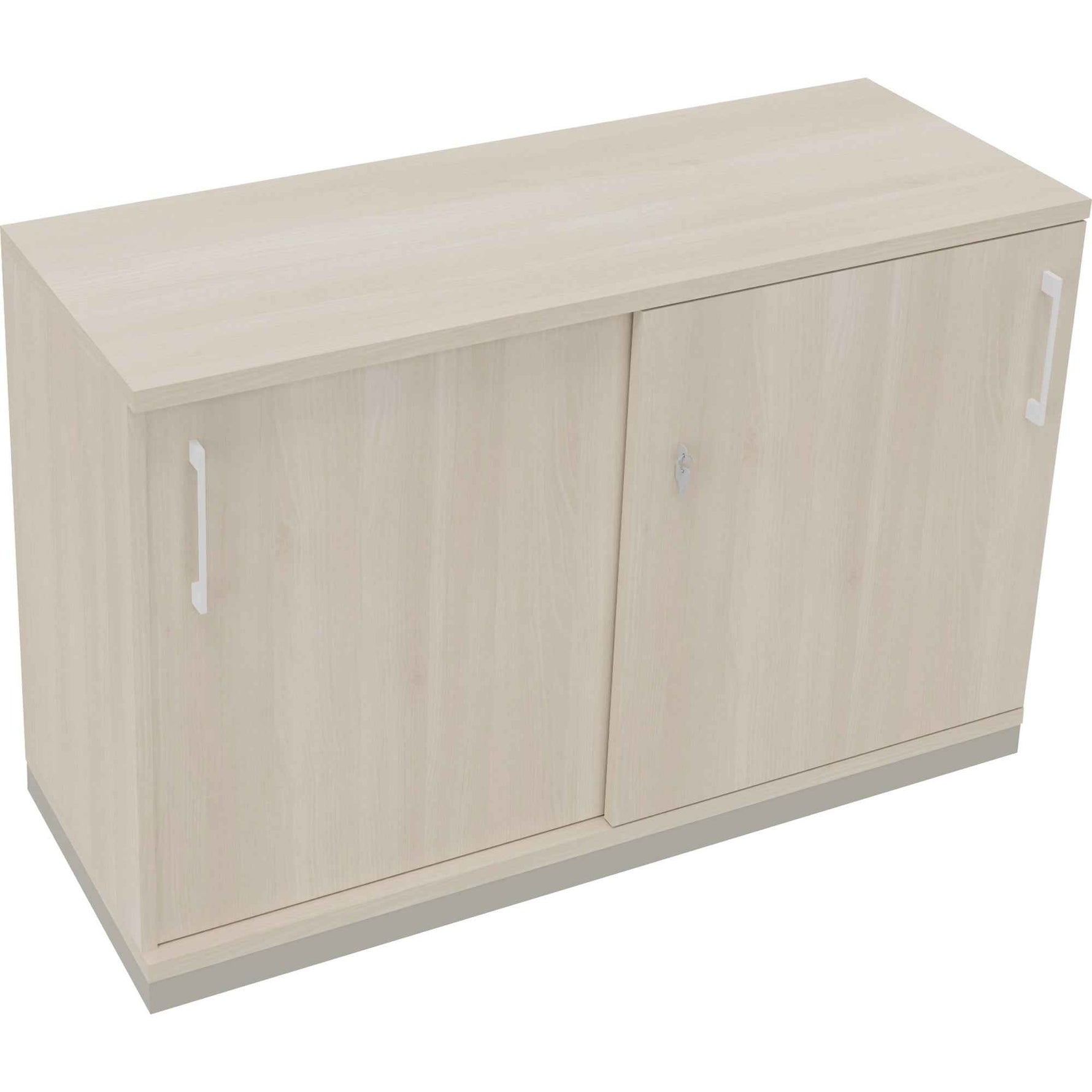 Schiebetürenschrank endless 1.200 x 781 x 442 mm (B x H x T) silberaluminium