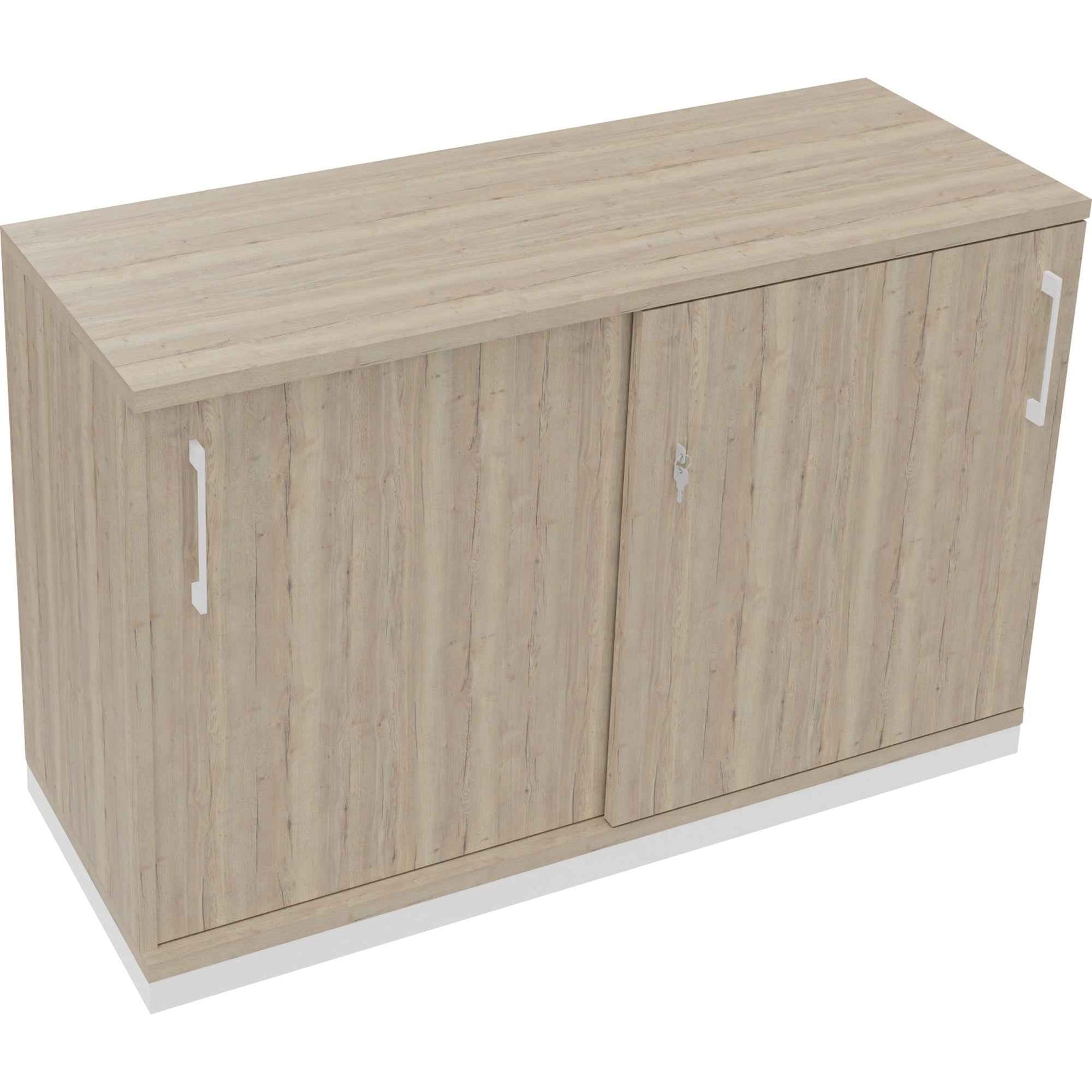 Schiebetürenschrank endless 1.200 x 781 x 442 mm (B x H x T) verkehrsweiß