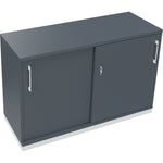 Neutralware Schiebetürenschrank endless 1.200 x 781 x 442 mm (B x H x T) verkehrsweiß – Produktbild 5