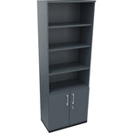 Neutralware Regalschrank endless 800 x 2.221 x 442 mm (B x H x T) anthrazit metallic – Produktbild 4
