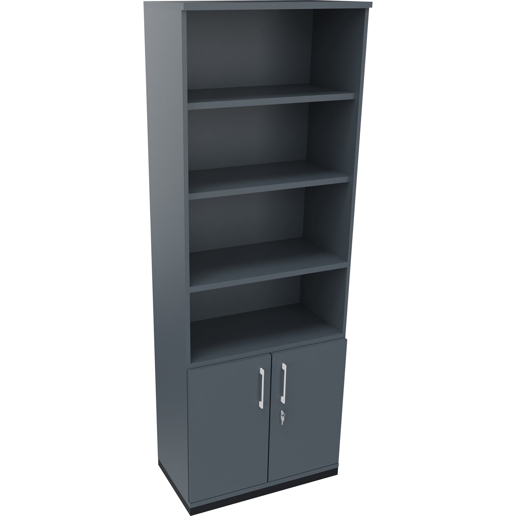 Neutralware Regalschrank endless 800 x 2.221 x 442 mm (B x H x T) anthrazit metallic – Produktbild 4