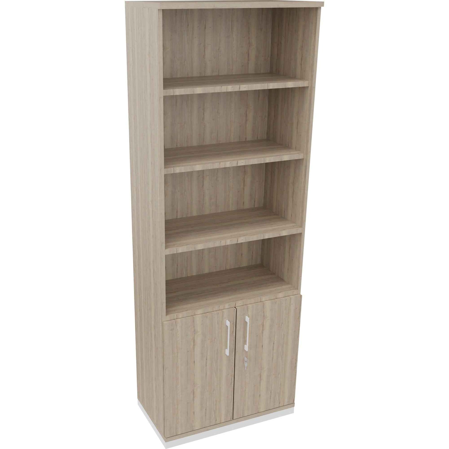 Regalschrank endless 800 x 2.221 x 442 mm (B x H x T) verkehrsweiß