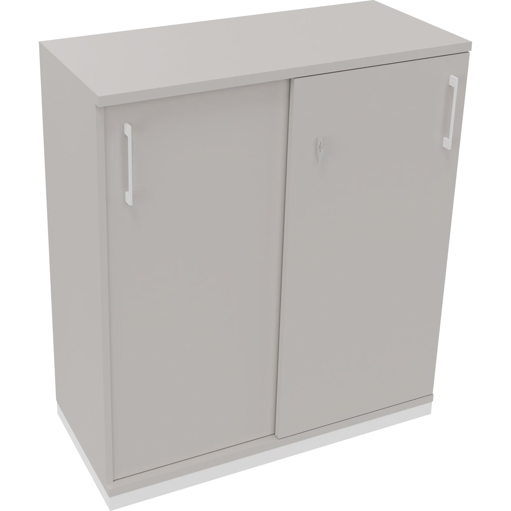 Neutralware Schiebetürenschrank endless verkehrsweiß – Produktbild 4
