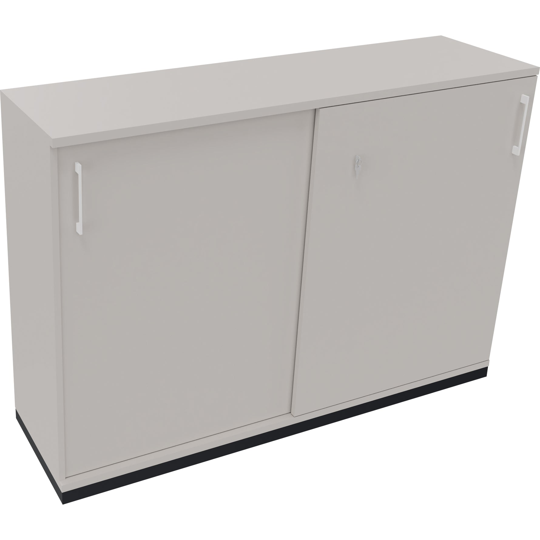 Neutralware Schiebetürenschrank endless 1.600 x 1.133 x 442 mm (B x H x T) anthrazit metallic – Produktbild 4