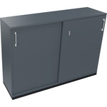Neutralware Schiebetürenschrank endless 1.600 x 1.133 x 442 mm (B x H x T) anthrazit metallic – Produktbild 5