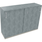 Schiebetürenschrank endless 1.600 x 1.133 x 442 mm (B x H x T) silberaluminium