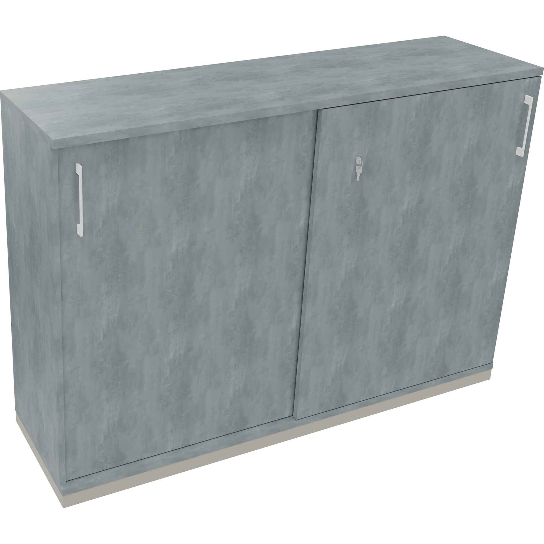 Schiebetürenschrank endless 1.600 x 1.133 x 442 mm (B x H x T) silberaluminium