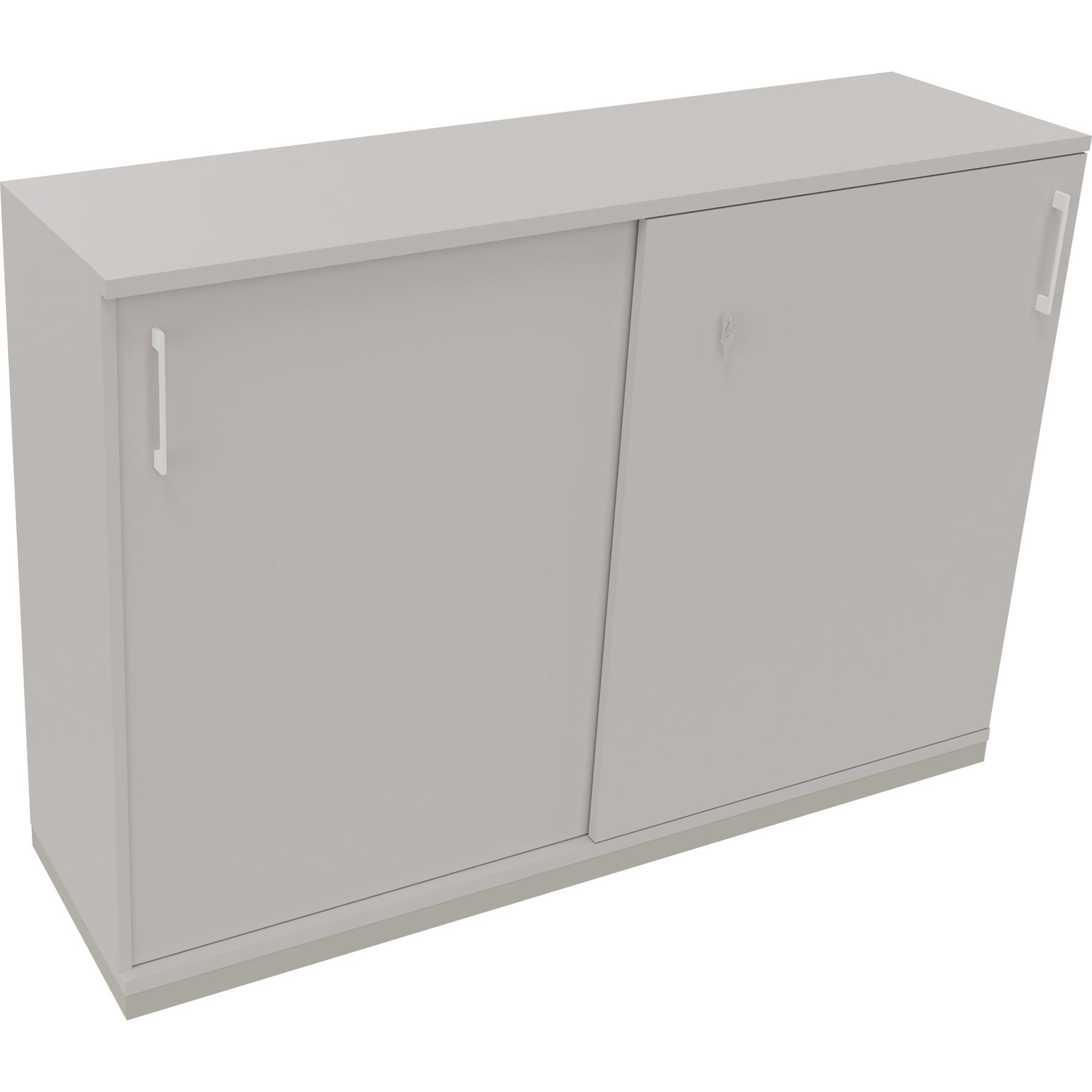 Neutralware Schiebetürenschrank endless 1.600 x 1.133 x 442 mm (B x H x T) silberaluminium – Produktbild 3