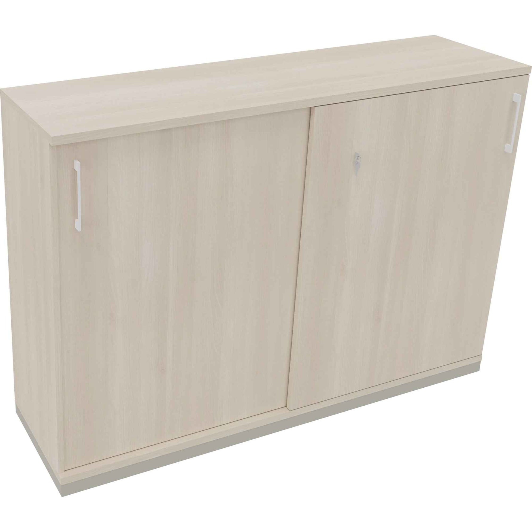 Schiebetürenschrank endless 1.600 x 1.133 x 442 mm (B x H x T) silberaluminium