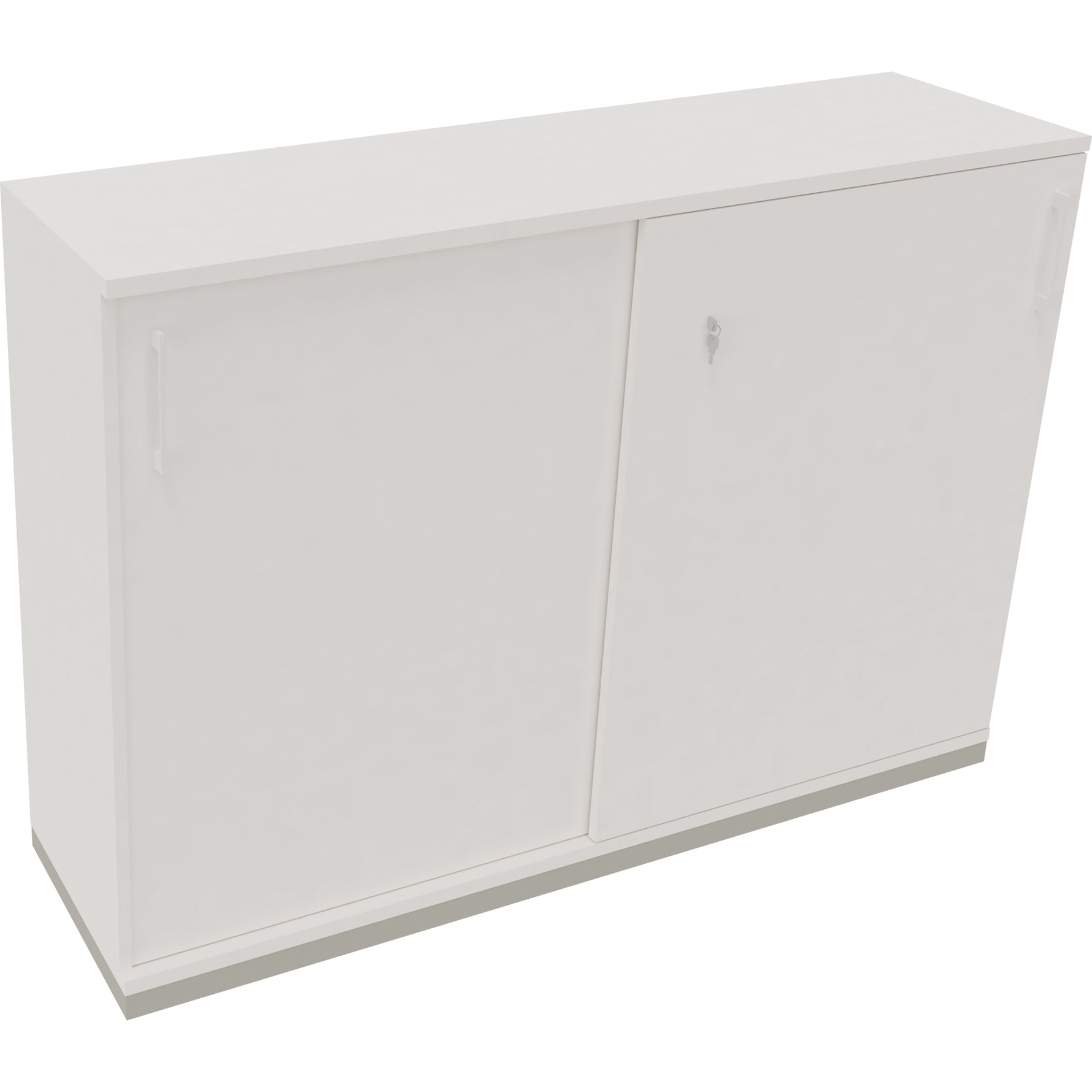 Neutralware Schiebetürenschrank endless 1.600 x 1.133 x 442 mm (B x H x T) silberaluminium