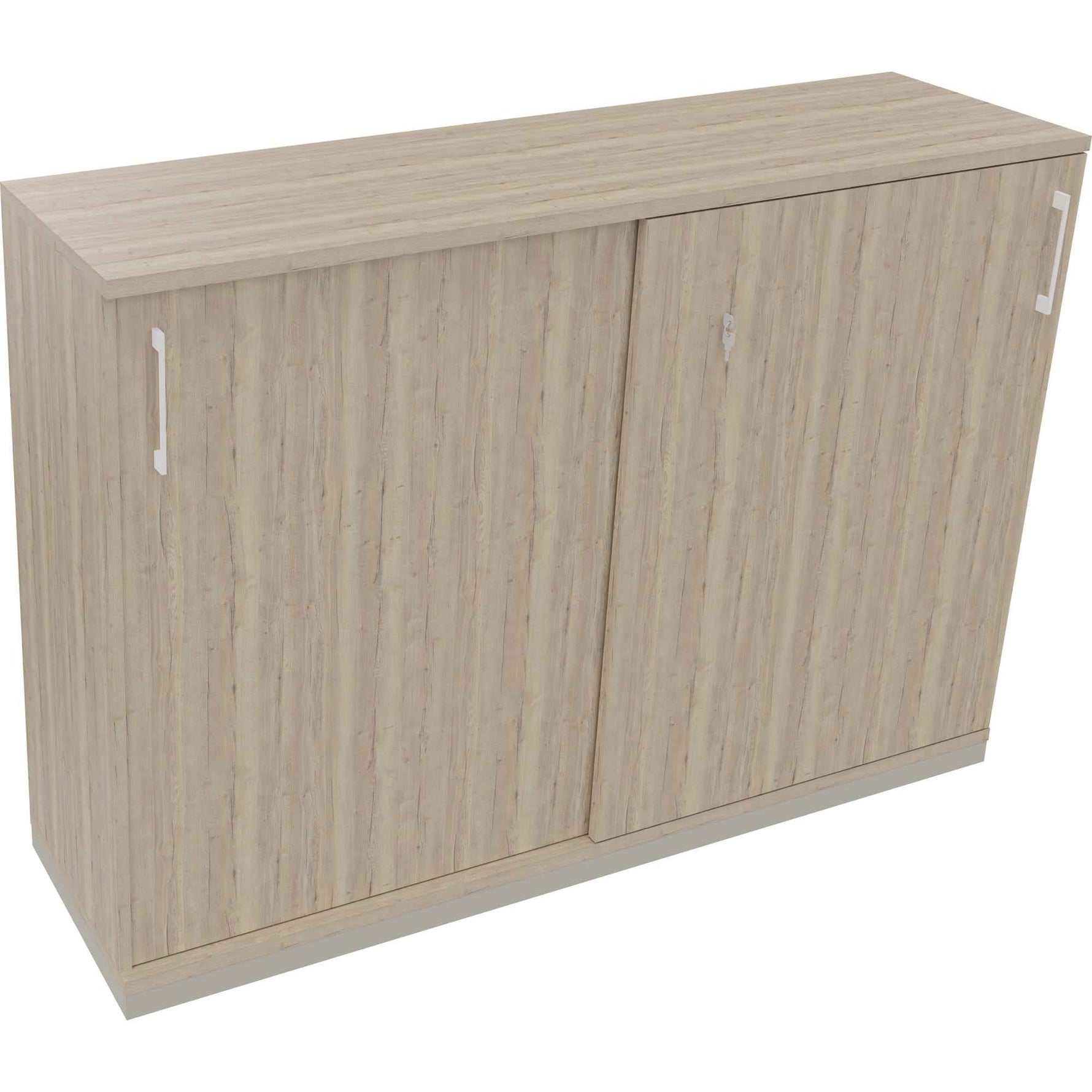 Schiebetürenschrank endless 1.600 x 1.133 x 442 mm (B x H x T) silberaluminium