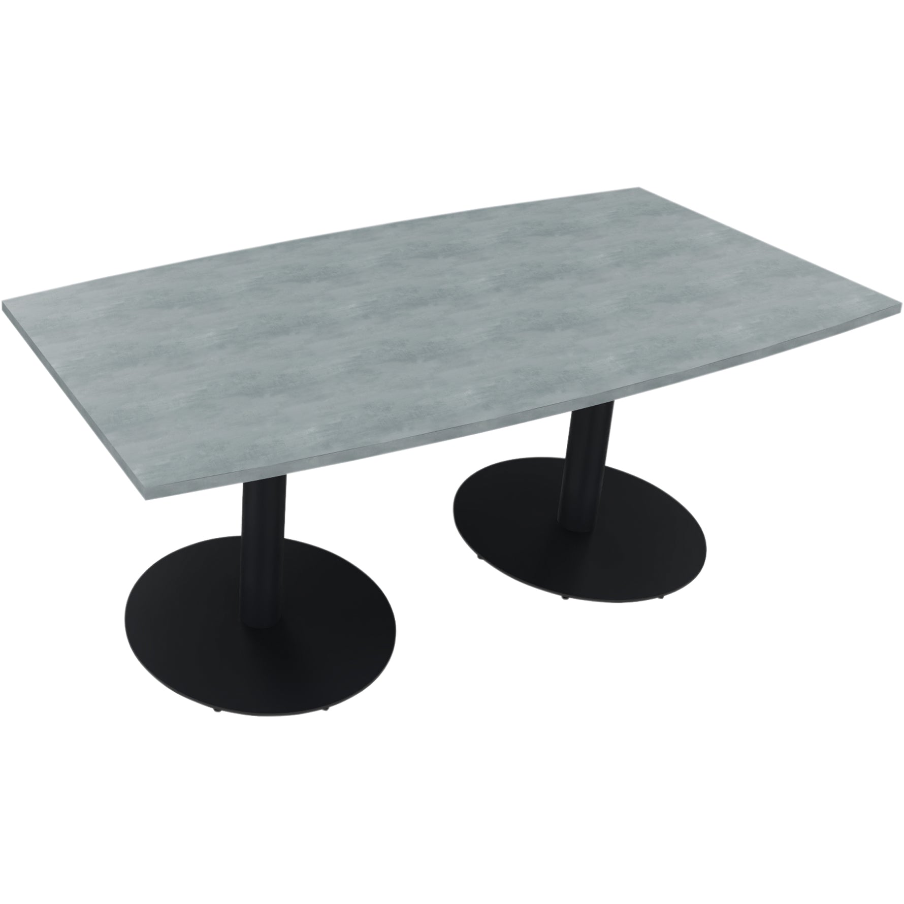 Neutralware Konferenztisch communication 1.800 x 720 x 800/900 mm (B x H x T) anthrazit metallic – Produktbild 6