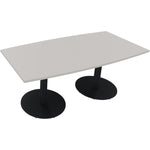 Neutralware Konferenztisch communication 1.800 x 720 x 800/900 mm (B x H x T) anthrazit metallic – Produktbild 4