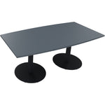 Neutralware Konferenztisch communication 1.800 x 720 x 800/900 mm (B x H x T) anthrazit metallic – Produktbild 5