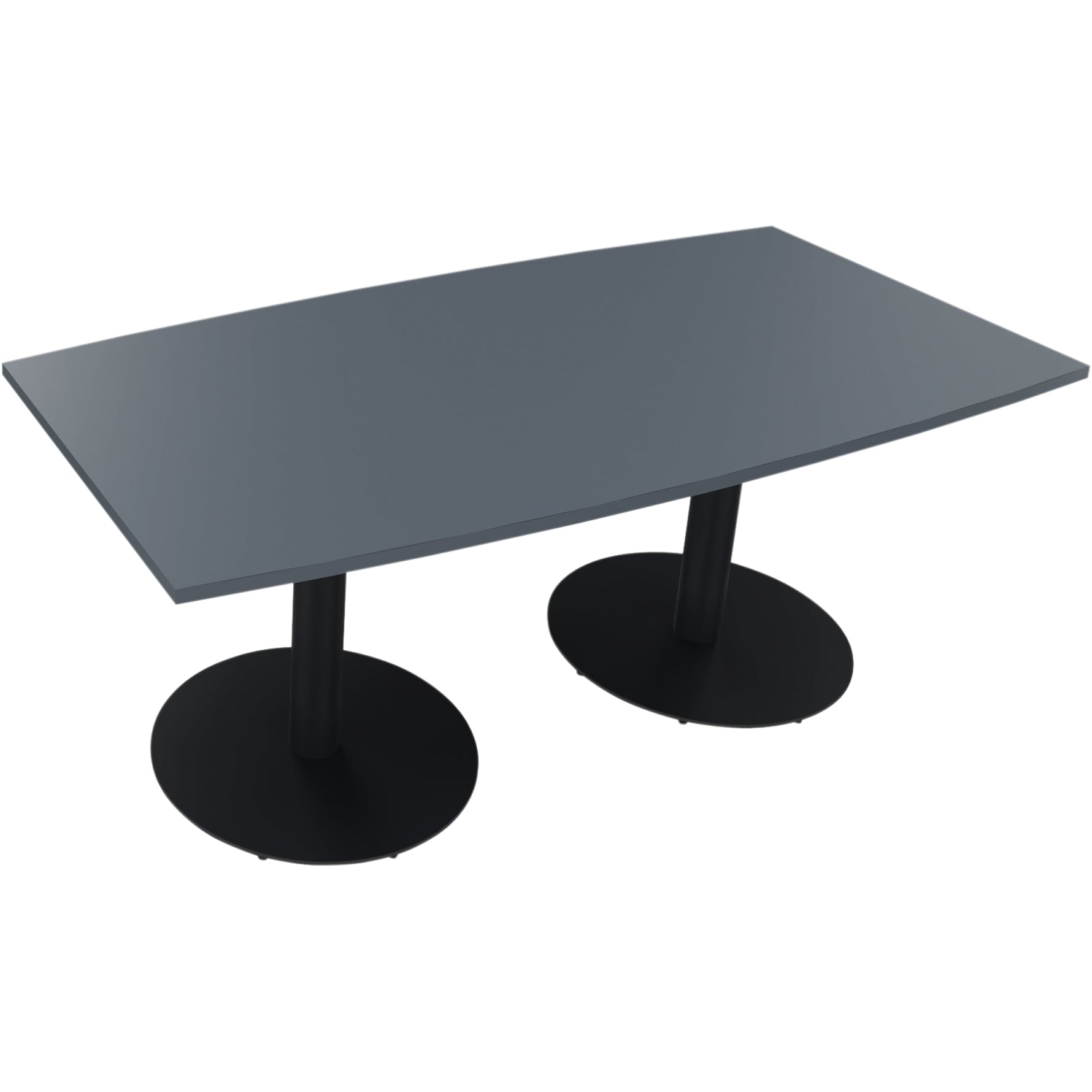 Neutralware Konferenztisch communication 1.800 x 720 x 800/900 mm (B x H x T) anthrazit metallic – Produktbild 5