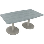 Neutralware Konferenztisch communication 1.800 x 720 x 800/900 mm (B x H x T) silberaluminium – Produktbild 6