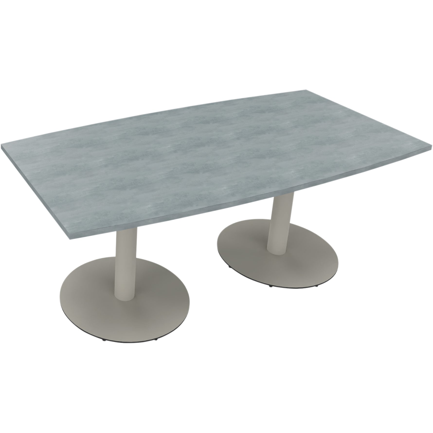 Neutralware Konferenztisch communication 1.800 x 720 x 800/900 mm (B x H x T) silberaluminium – Produktbild 6