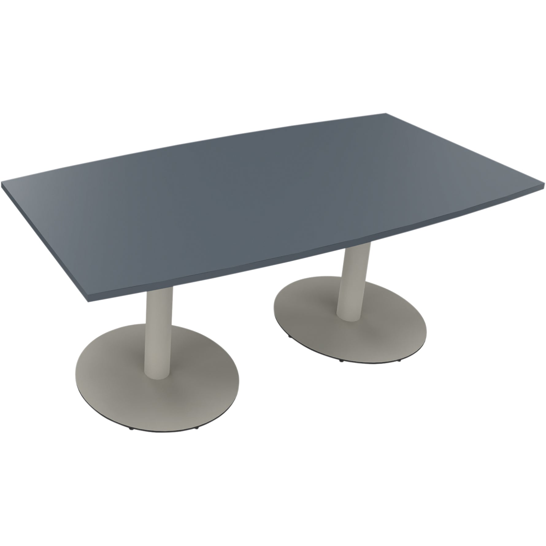Neutralware Konferenztisch communication 1.800 x 720 x 800/900 mm (B x H x T) silberaluminium – Produktbild 5