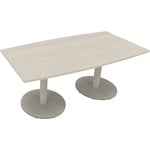 Neutralware Konferenztisch communication 1.800 x 720 x 800/900 mm (B x H x T) silberaluminium – Produktbild 3