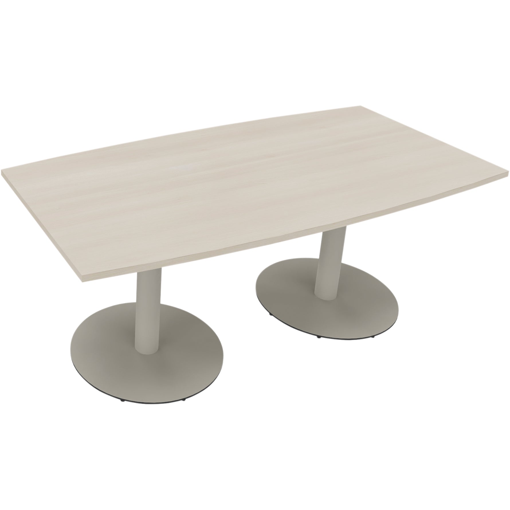 Neutralware Konferenztisch communication 1.800 x 720 x 800/900 mm (B x H x T) silberaluminium – Produktbild 3