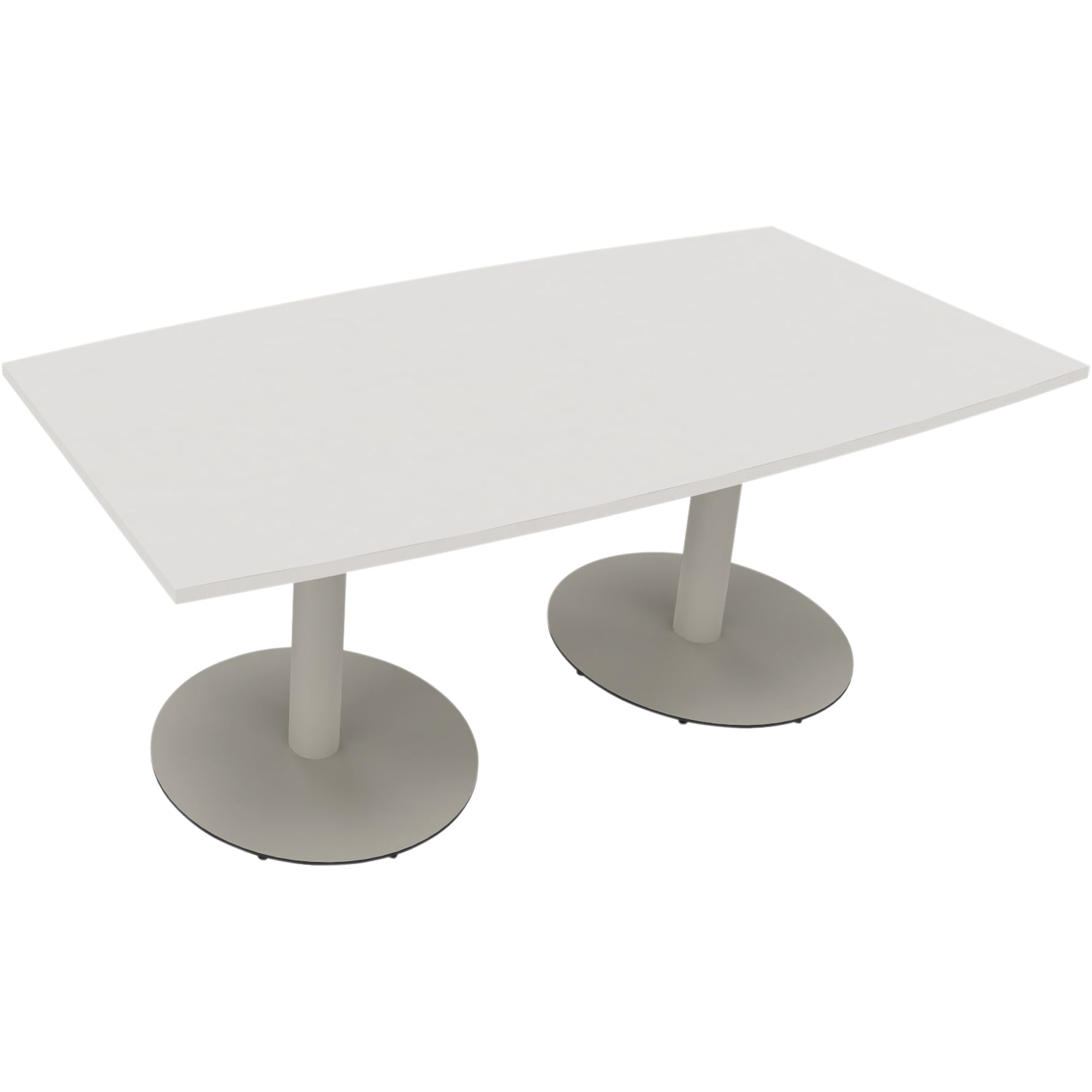 Neutralware Konferenztisch communication 1.800 x 720 x 800/900 mm (B x H x T) silberaluminium