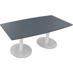 Neutralware Konferenztisch communication 1.800 x 720 x 800/900 mm (B x H x T) verkehrsweiß – Produktbild 5