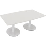 Neutralware Konferenztisch communication 1.800 x 720 x 800/900 mm (B x H x T) verkehrsweiß