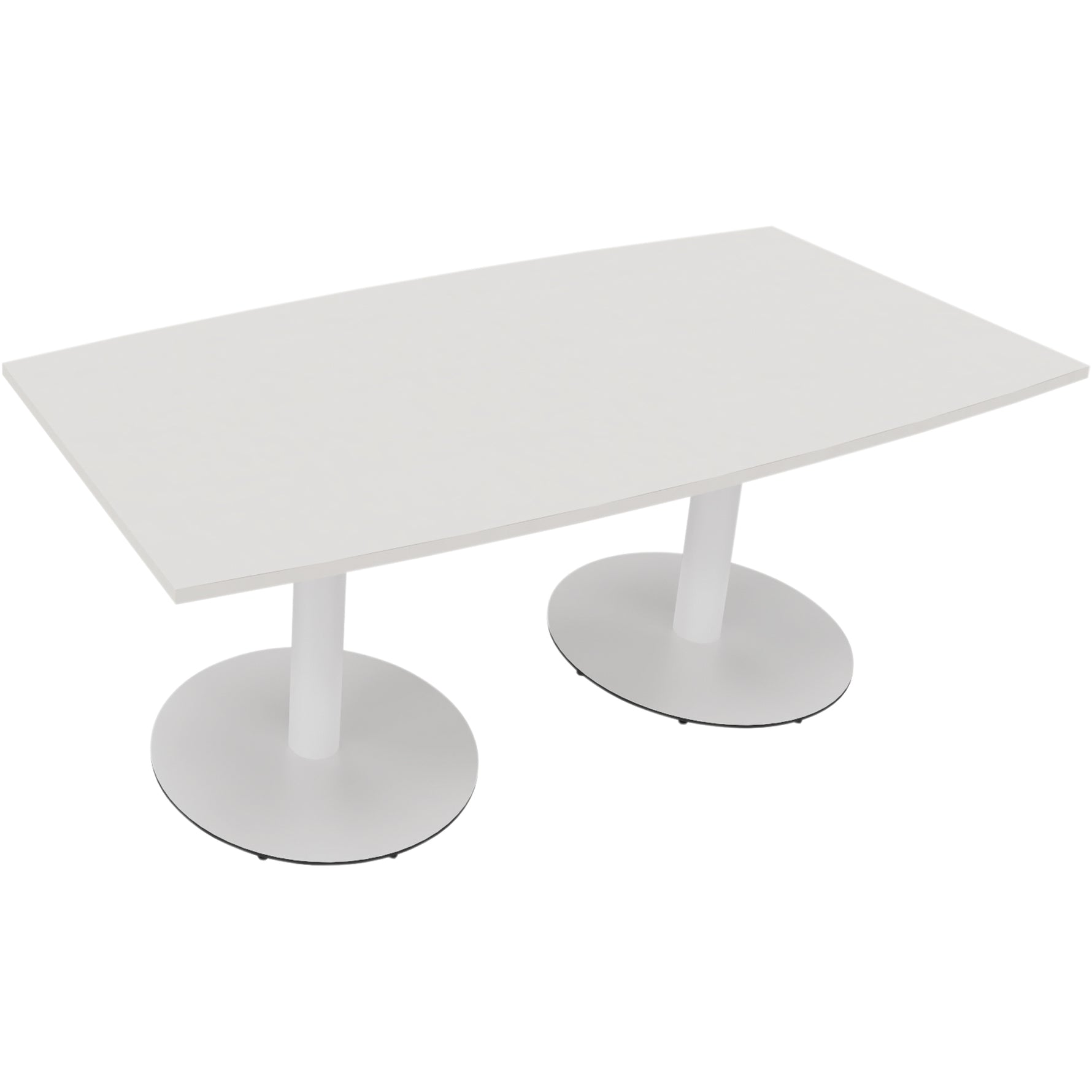 Neutralware Konferenztisch communication 1.800 x 720 x 800/900 mm (B x H x T) verkehrsweiß