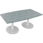 Neutralware Konferenztisch communication 1.800 x 720 x 800/900 mm (B x H x T) verkehrsweiß – Produktbild 6