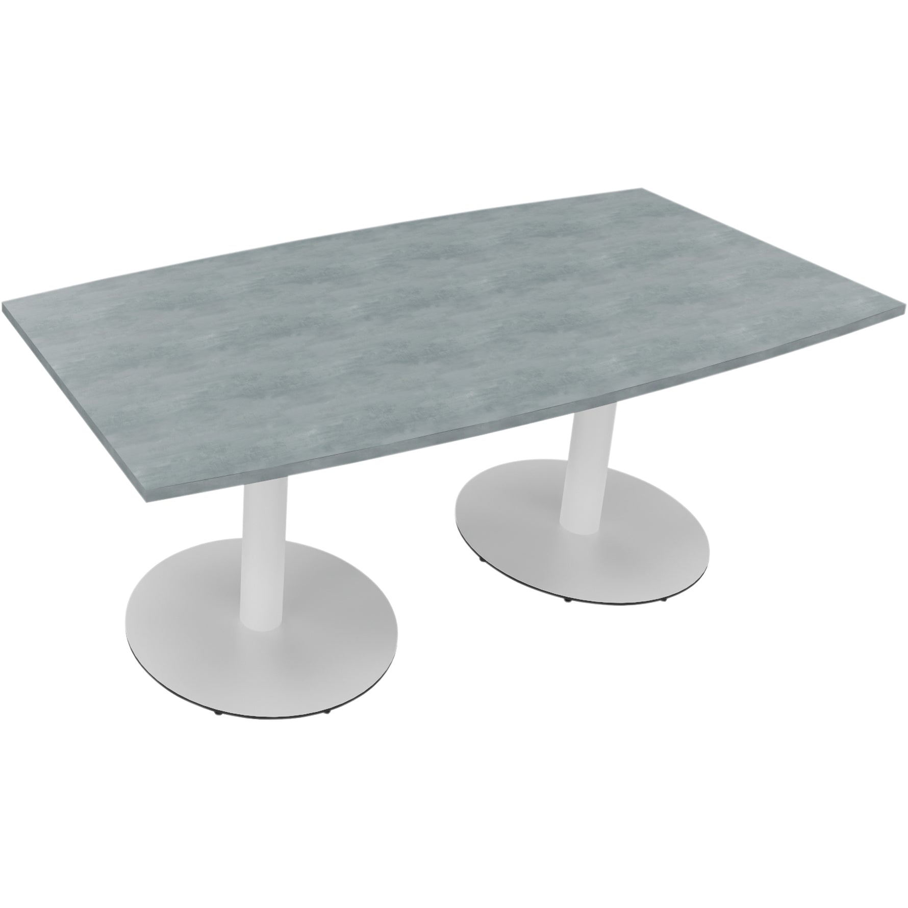 Neutralware Konferenztisch communication 1.800 x 720 x 800/900 mm (B x H x T) verkehrsweiß – Produktbild 6