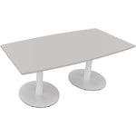 Neutralware Konferenztisch communication 1.800 x 720 x 800/900 mm (B x H x T) verkehrsweiß – Produktbild 4