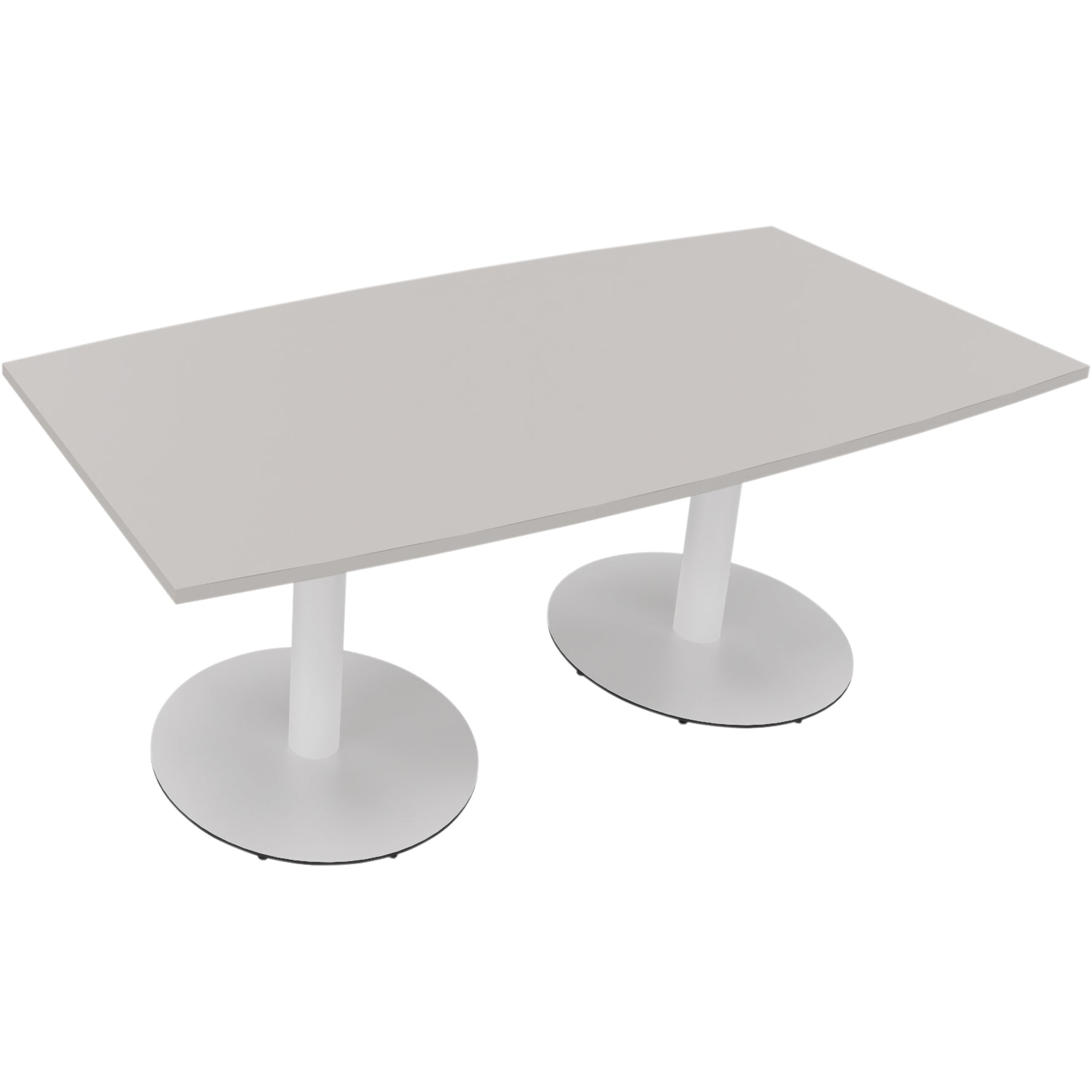 Neutralware Konferenztisch communication 1.800 x 720 x 800/900 mm (B x H x T) verkehrsweiß – Produktbild 4