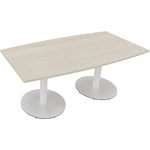 Neutralware Konferenztisch communication 1.800 x 720 x 800/900 mm (B x H x T) verkehrsweiß – Produktbild 3