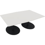 Neutralware Konferenztisch communication 2.000 x 720 x 1.000/1.100 mm (B x H x T) anthrazit metallic