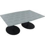 Neutralware Konferenztisch communication 2.000 x 720 x 1.000/1.100 mm (B x H x T) anthrazit metallic – Produktbild 6