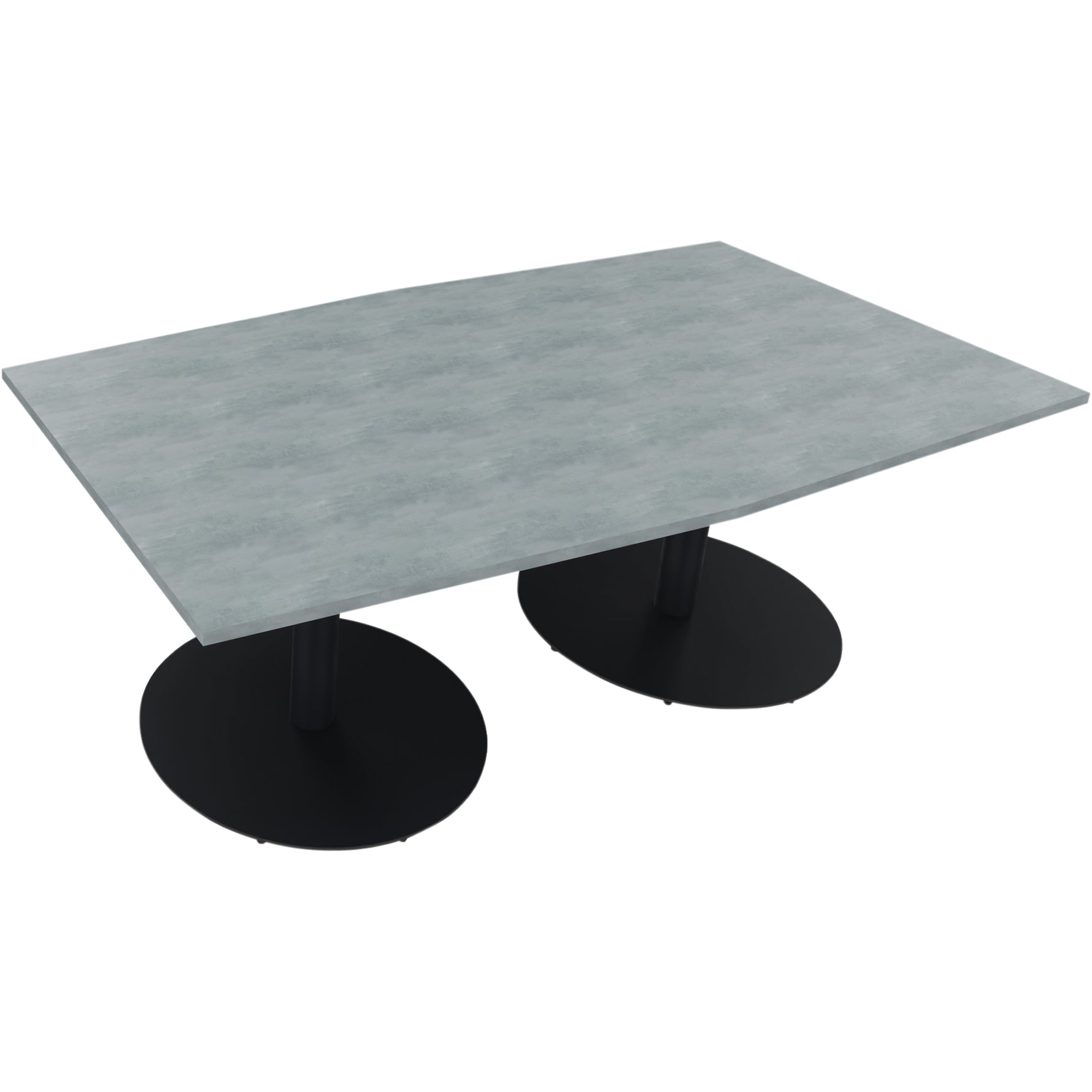 Neutralware Konferenztisch communication 2.000 x 720 x 1.000/1.100 mm (B x H x T) anthrazit metallic – Produktbild 6