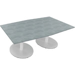 Neutralware Konferenztisch communication 2.000 x 720 x 1.000/1.100 mm (B x H x T) verkehrsweiß – Produktbild 6