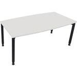 Neutralware Konferenztisch communication 1.800 x 680-820 x 800/900 mm (B x H x T) anthrazit metallic