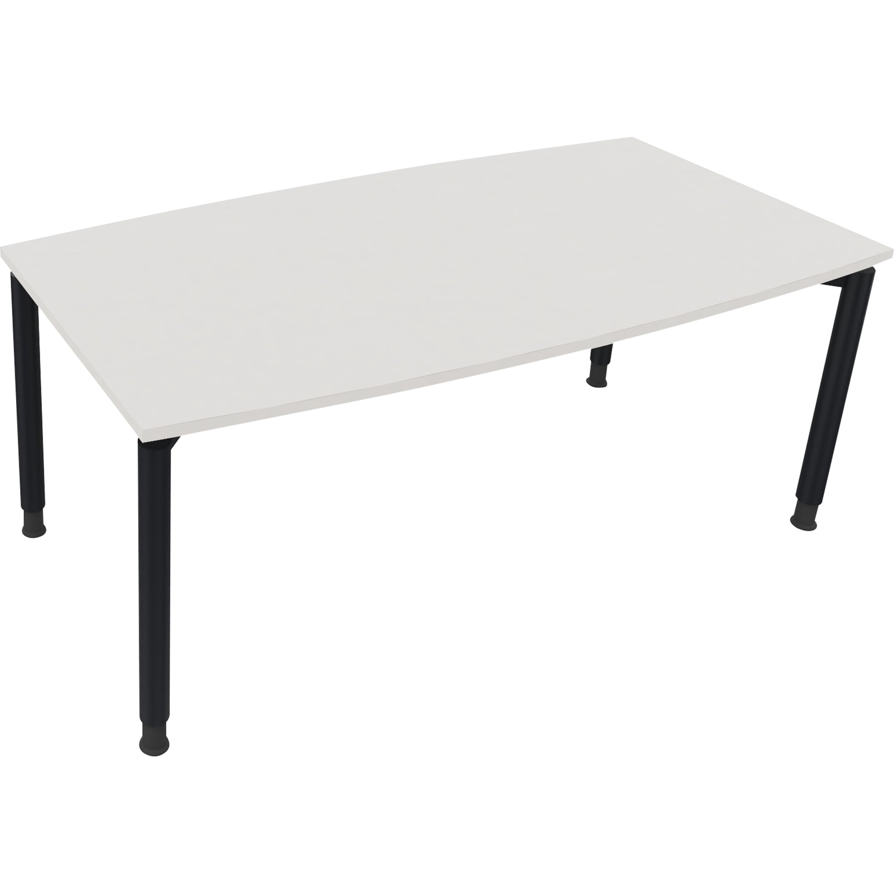 Neutralware Konferenztisch communication 1.800 x 680-820 x 800/900 mm (B x H x T) anthrazit metallic