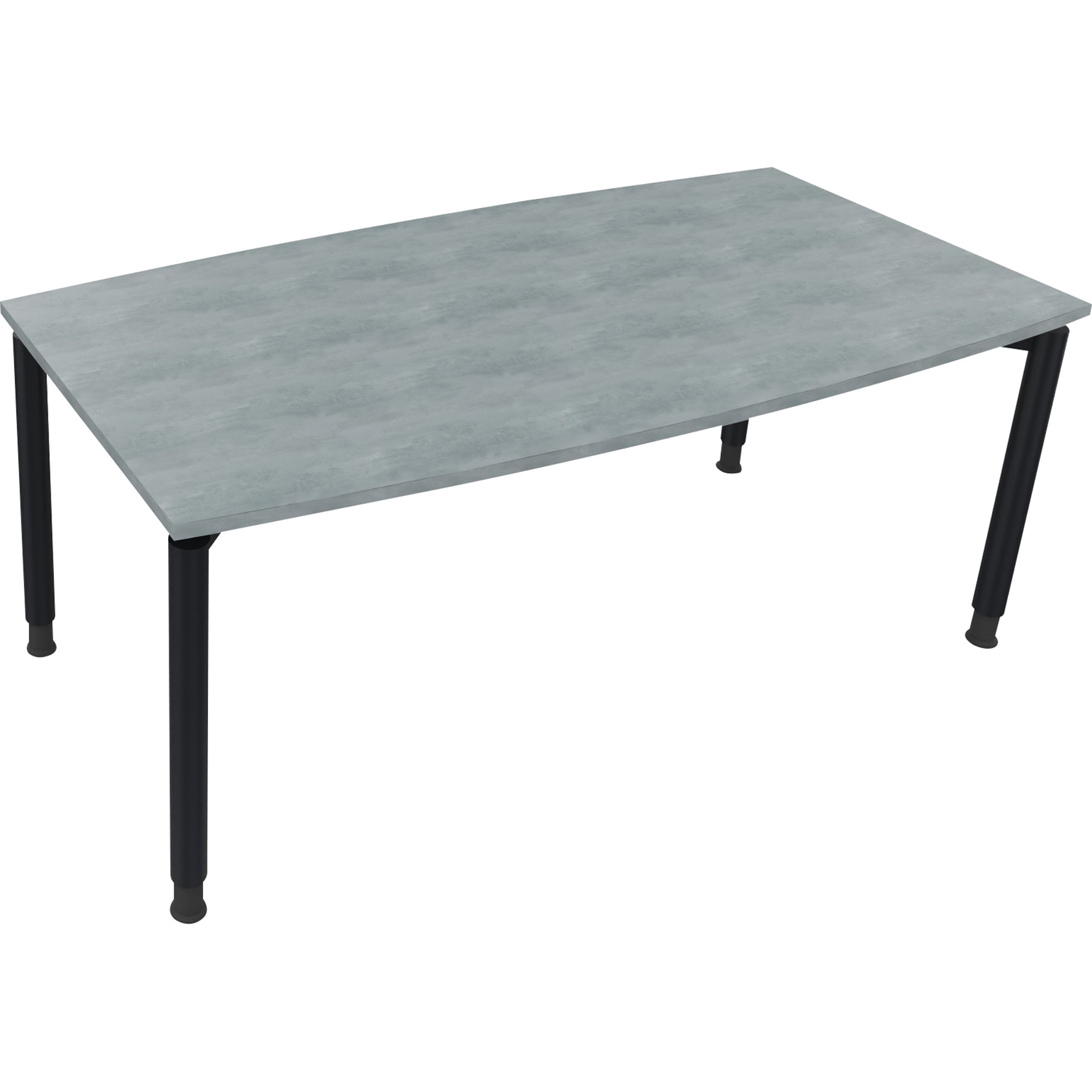 Neutralware Konferenztisch communication 1.800 x 680-820 x 800/900 mm (B x H x T) anthrazit metallic – Produktbild 6