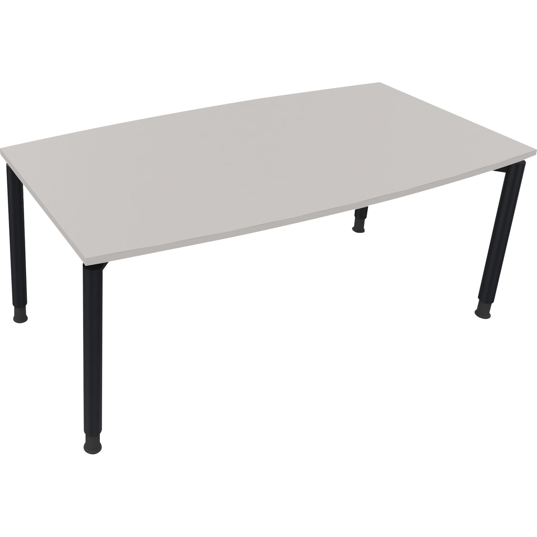 Neutralware Konferenztisch communication 1.800 x 680-820 x 800/900 mm (B x H x T) anthrazit metallic – Produktbild 4
