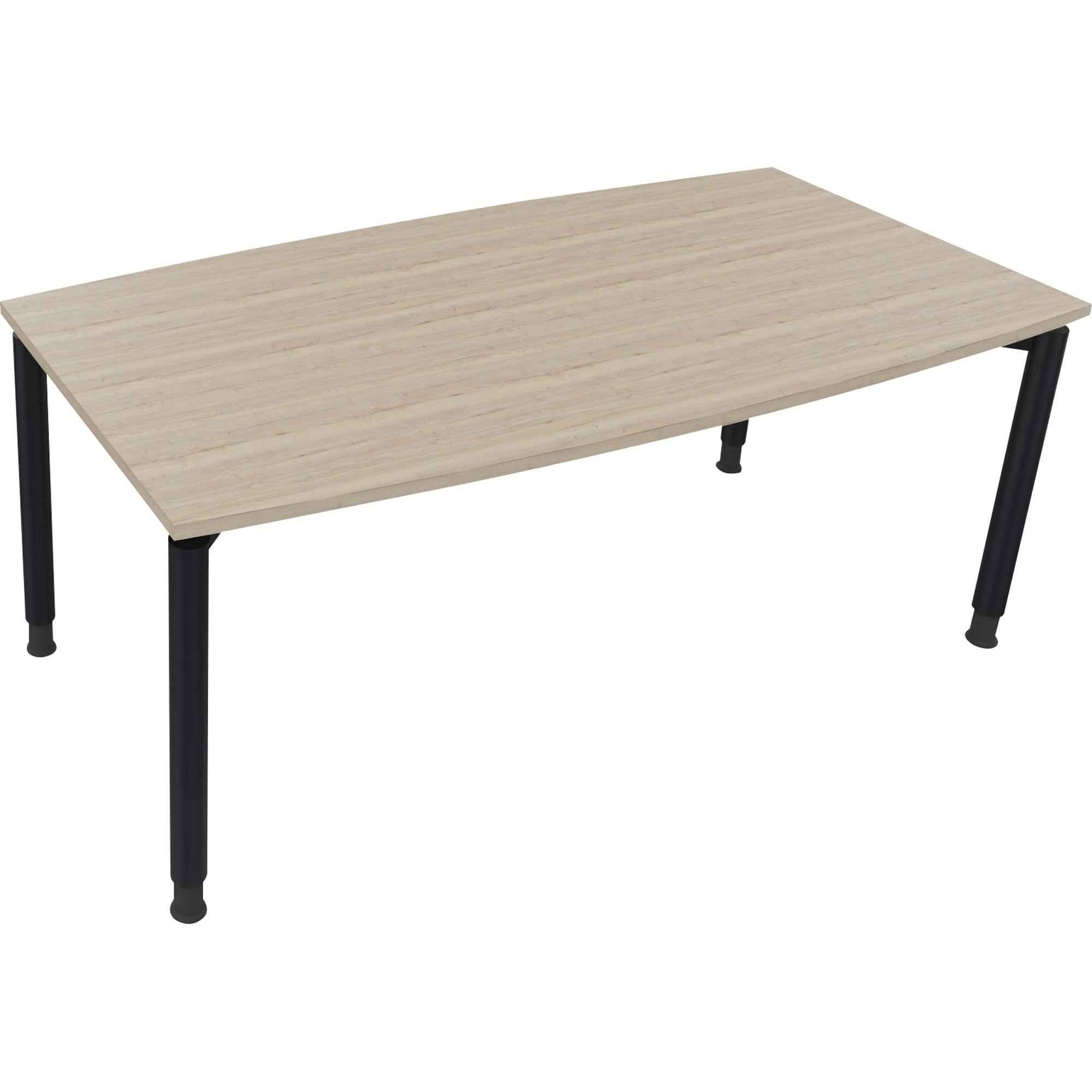 Konferenztisch communication 1.800 x 680-820 x 800/900 mm (B x H x T) anthrazit metallic