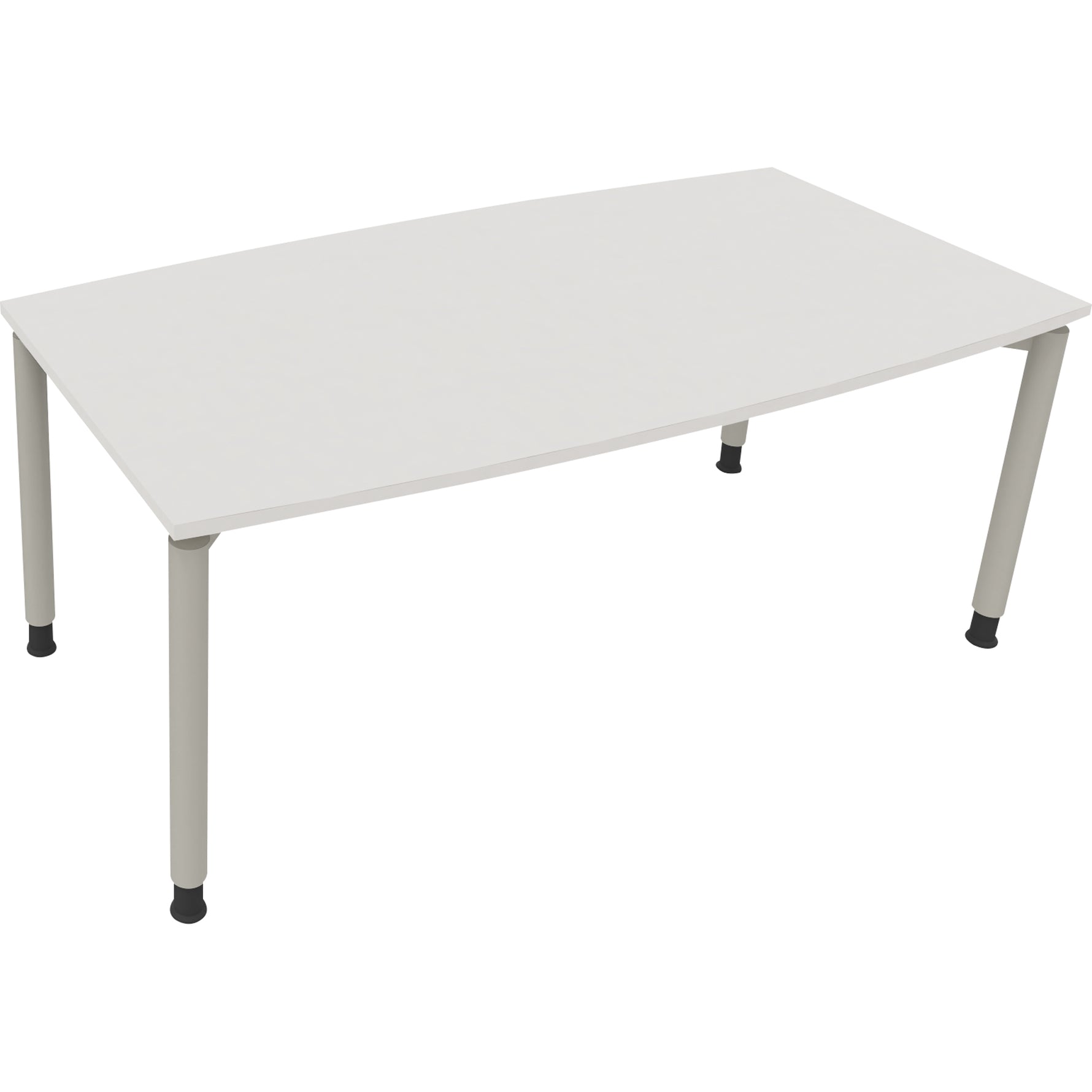 Neutralware Konferenztisch communication 1.800 x 680-820 x 800/900 mm (B x H x T) silberaluminium