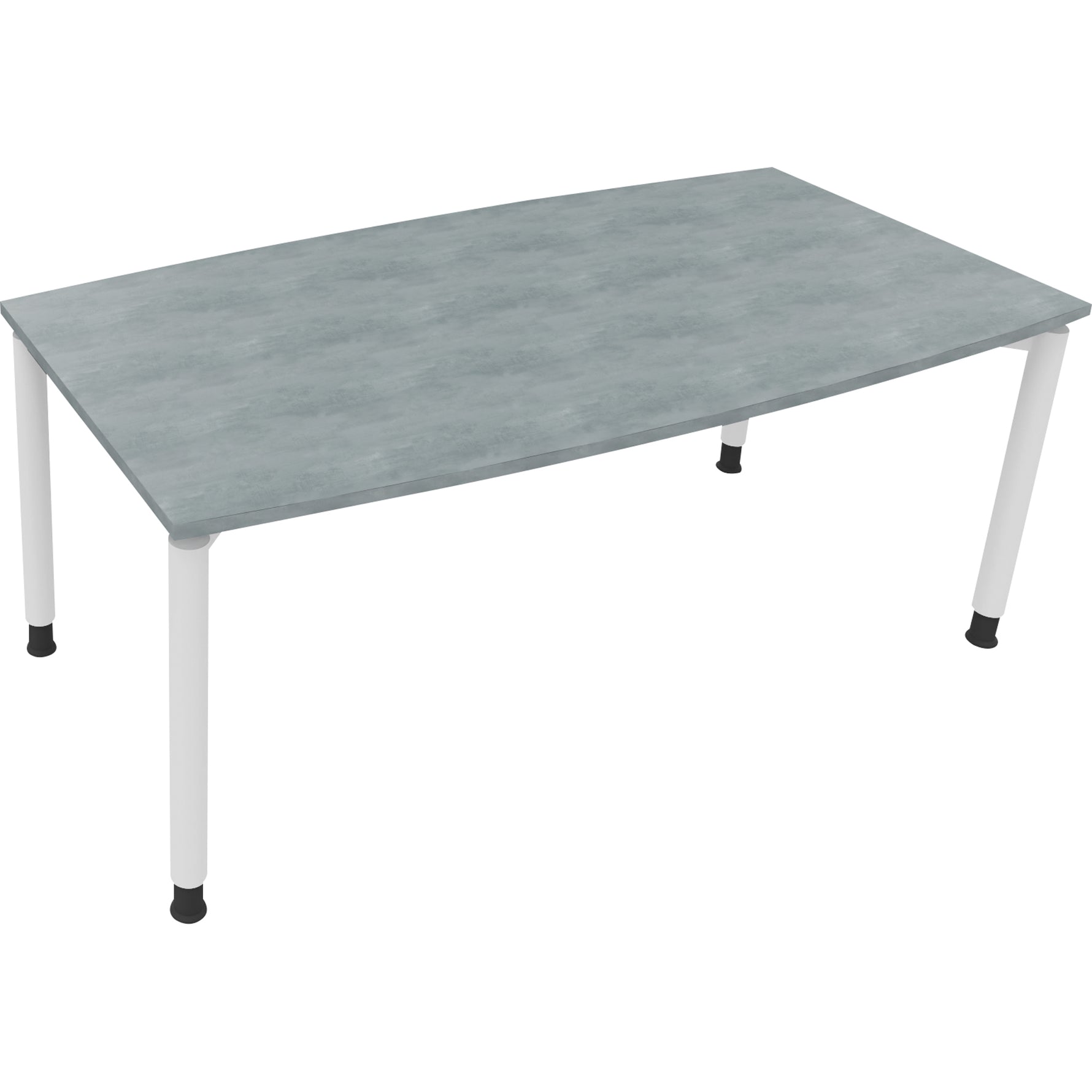 Neutralware Konferenztisch communication 1.800 x 680-820 x 800/900 mm (B x H x T) verkehrsweiß – Produktbild 6