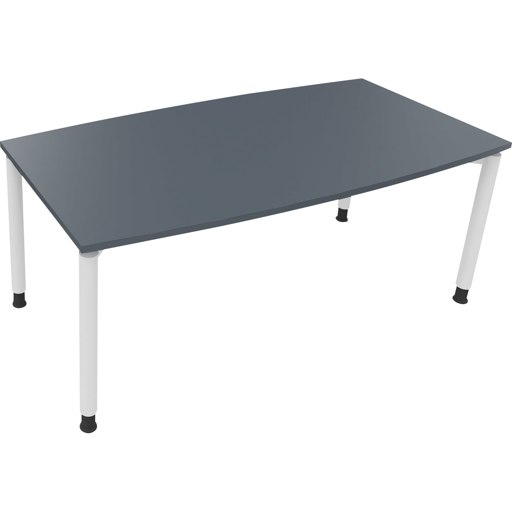 Neutralware Konferenztisch communication 1.800 x 680-820 x 800/900 mm (B x H x T) verkehrsweiß – Produktbild 5